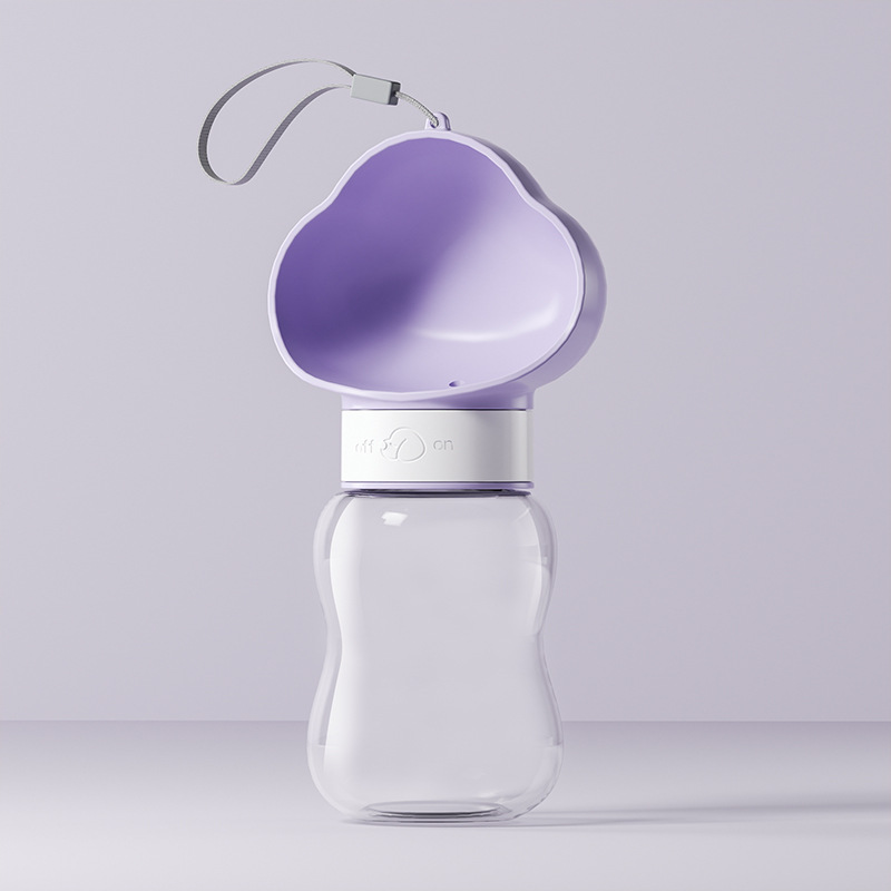2-in-1 Portable Dog Water Bottle & Food Feeder