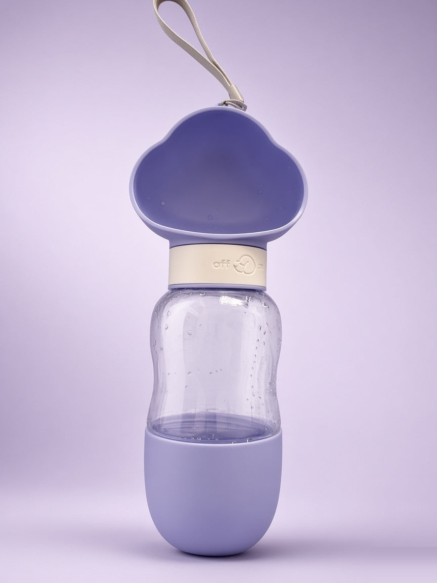 2-in-1 Portable Dog Water Bottle & Food Feeder
