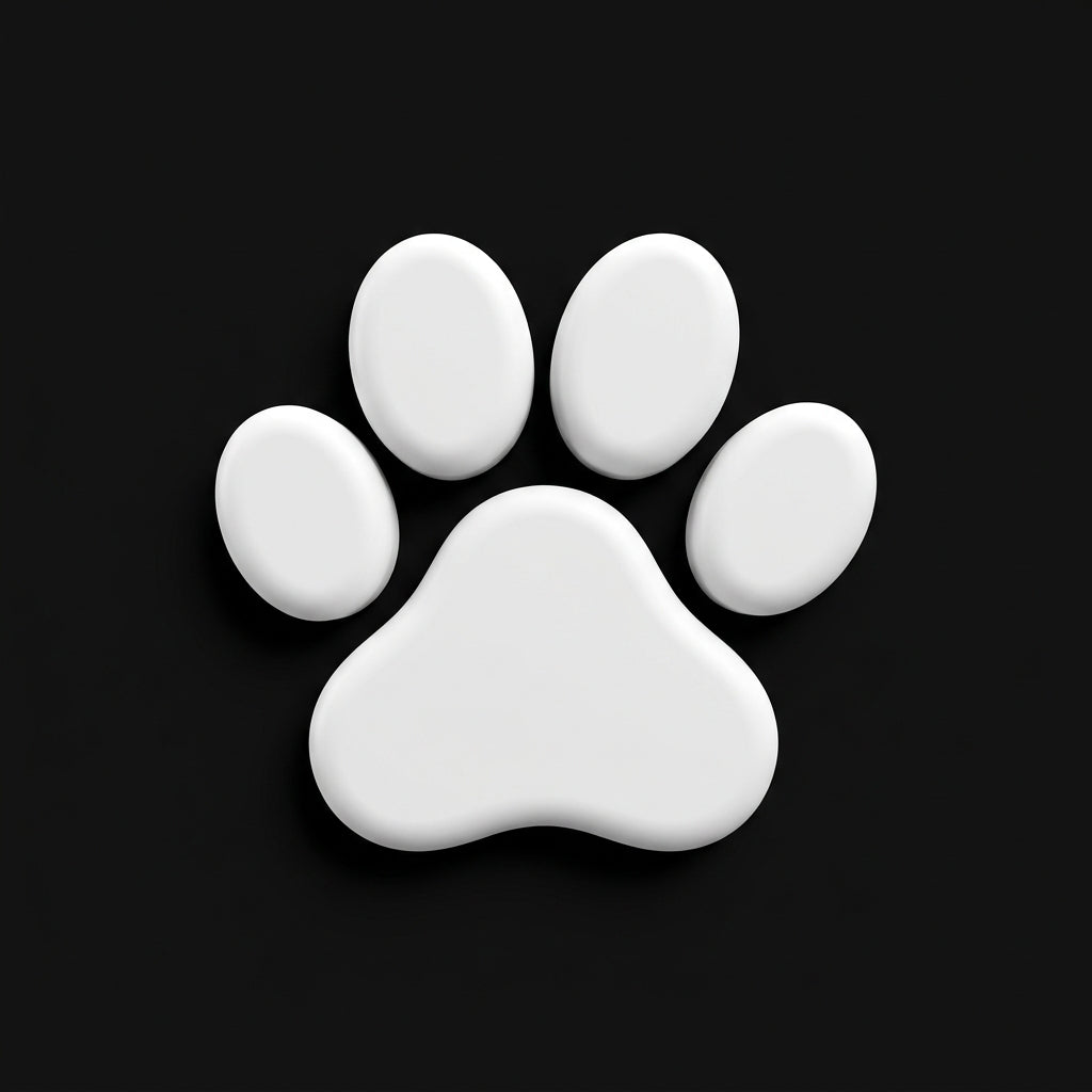 Clean White 3D Paw
